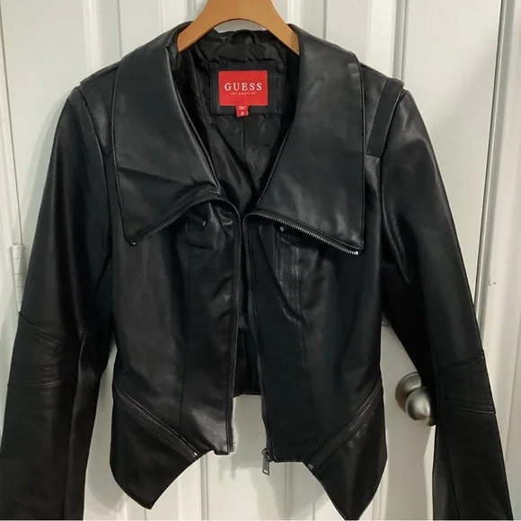 black GUESS cropped jacket - Picture 7 of 8